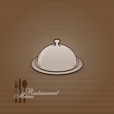 Menu Illustration with Coverのイラスト素材