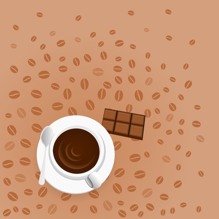 Coffee with Chocolateのイラスト素材