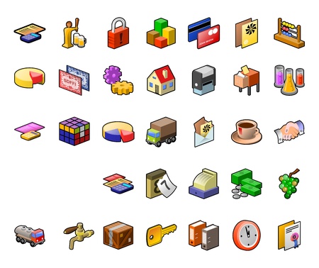 Food Industry Icon Setのイラスト素材