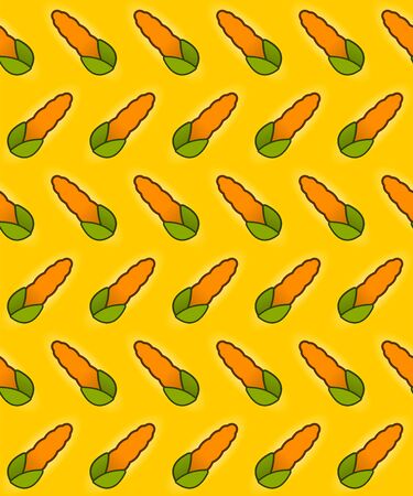 Seamless Corn Patternのイラスト素材