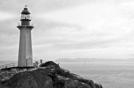Lighthouse with Searchlightの写真素材