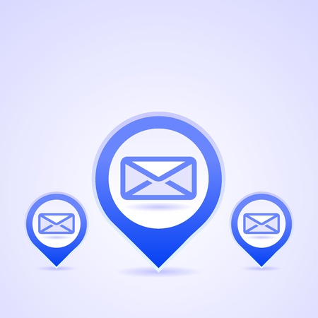 Blue Mail Symbolsのイラスト素材