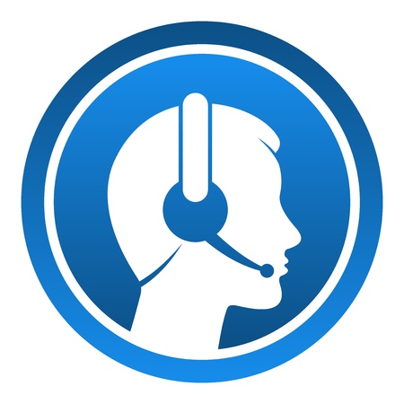 Headset Contact Iconのイラスト素材
