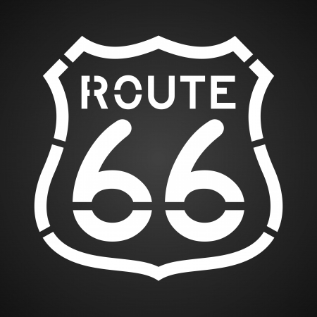 Asphalt Route 66 Paintのイラスト素材