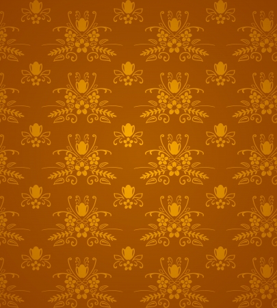Gold Damask Patternのイラスト素材