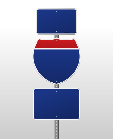 Blank Interstate Signのイラスト素材