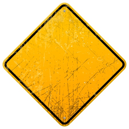 Rusty Yellow Signのイラスト素材