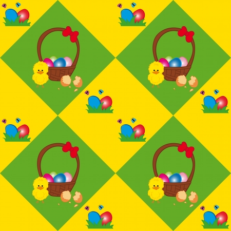 Easter Basket Textureのイラスト素材