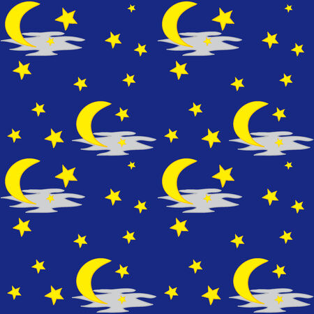 Night Sky Patternのイラスト素材