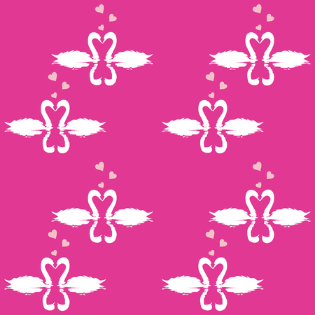 Swan Patternのイラスト素材