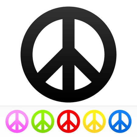 Hippie Peace Symbolのイラスト素材