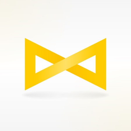 Yellow Infinity Symbolのイラスト素材