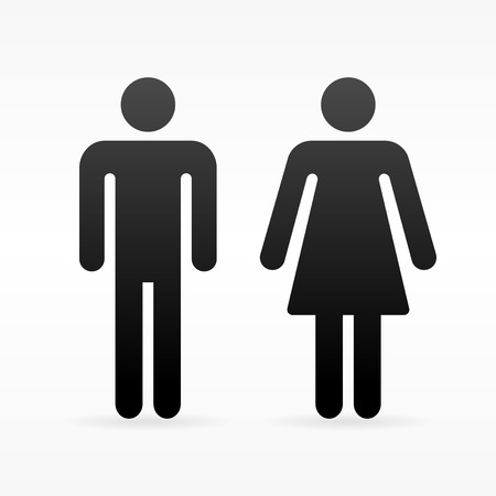 Female and Male symbolのイラスト素材