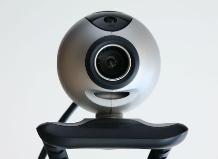 computer web cam isolated with white background