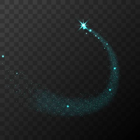 Creative concept Vector set of glow light effect stars bursts with sparkles isolated on black background. For illustration template art design, banner for Christmas celebrate, magic flash energy rayのイラスト素材