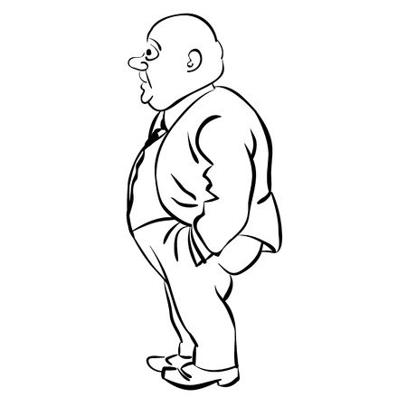 Business man standing with hand in his pocketsの写真素材