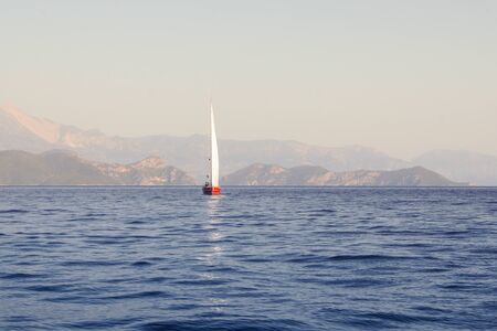 Regatta taking place in the Black Sea off the coast of Turkey