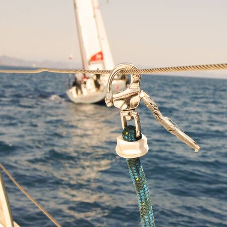 fragments and part of the deck yacht