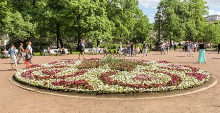 Historical and sightseeing and tourist sites in St. Petersburg.の写真素材