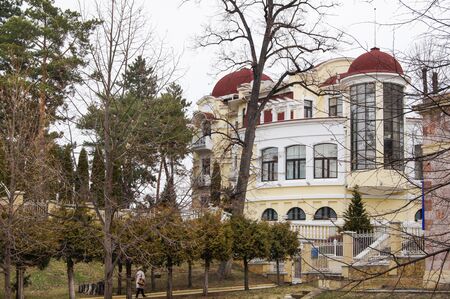 Garden at the house. Architecture and attractions of the city of Kislovodsk.のeditorial素材
