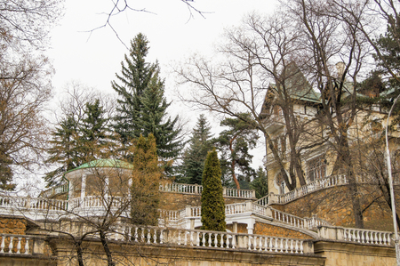 Sanatorium resort buildings. Architecture and attractions of the city of Kislovodsk.のeditorial素材