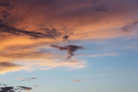 Unusual clouds in the sky.のeditorial素材
