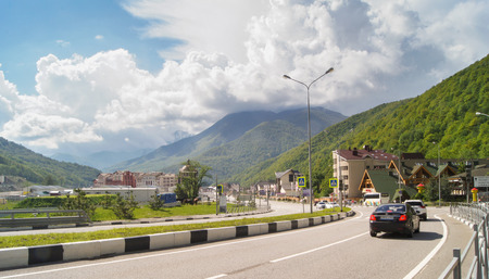 Road to the Rose Farm. Spring trip to Sochi and its surroundings.のeditorial素材