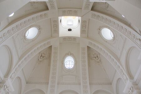 The cross-shaped body of the Peter and Paul Cathedral. Visit the Peter-Paul Fortress in the...
