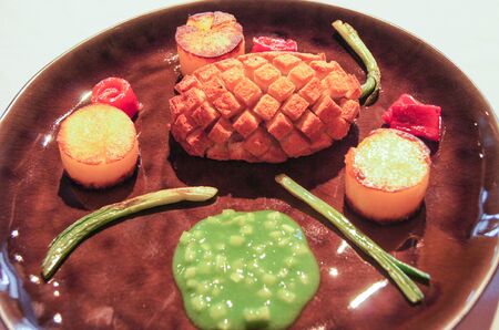 The dish on the plate.の写真素材