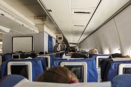 People traveling by air lines.のeditorial素材