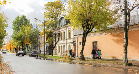 Bright autumn colors in the provincial cities of Russia.のeditorial素材
