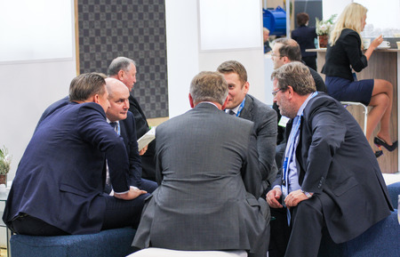 Participants and visitors of the annual St. Petersburg Gas Forum.