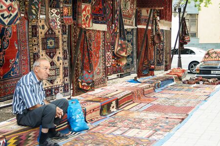 Goods and people in the market of Yerevan.Yerevan.のeditorial素材