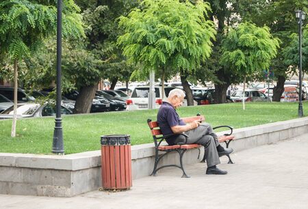 Tourist places and sights of Armenia. Yerevan.のeditorial素材