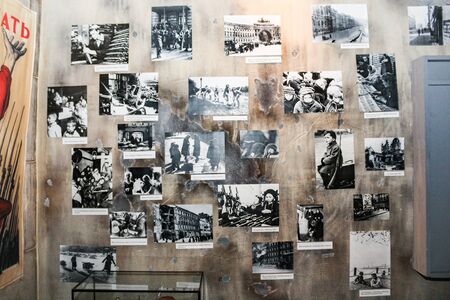 Exhibition expositions of Leningrad's blockade life during the Great Patriotic War.のeditorial素材