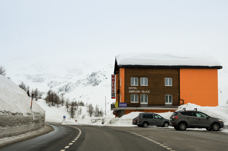 View from the car on the roads and the city.のeditorial素材