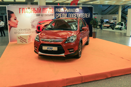 International automobile exhibition in the sports and concert complex of St. Petersburg.のeditorial素材