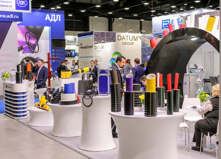 International Annual Gas Forum in the Expo Forum of St. Petersburg.のeditorial素材