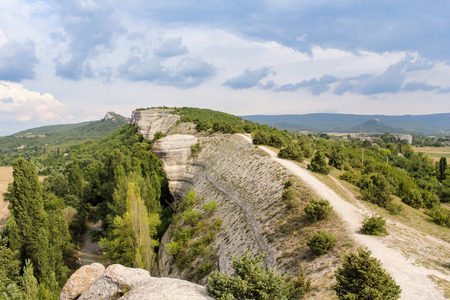 Picturesque Crimean landscapes of the mountains of the Cretaceous period.の写真素材