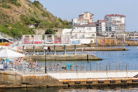 Surroundings and adjacent areas of the hotel Yalta Intourist.の写真素材