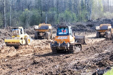 Start of construction of a motor bridge over the Volkhov River.