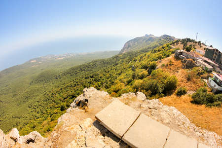 The top of Mount Ai-Petri and views of its surroundings.