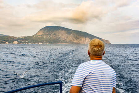 Boat trip from Yalta to Gurzuf.の写真素材