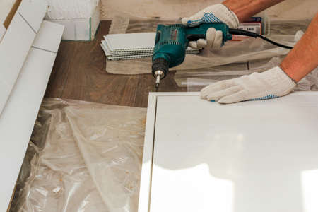 Construction and finishing works in new apartments of residential buildings.