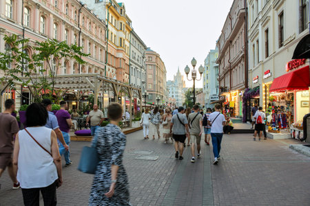 Evening walk along the legendary old Arbat.