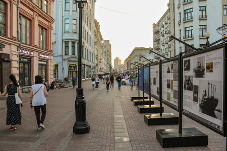 Evening walk along the legendary old Arbat.
