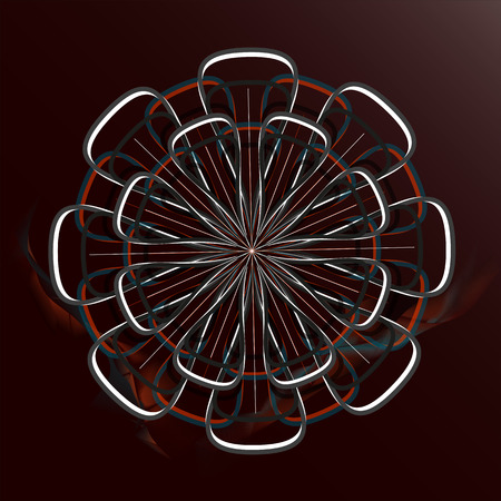 Abstract colorful abstraction.blooming flowerのイラスト素材