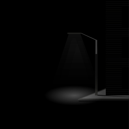 Night street lightのイラスト素材