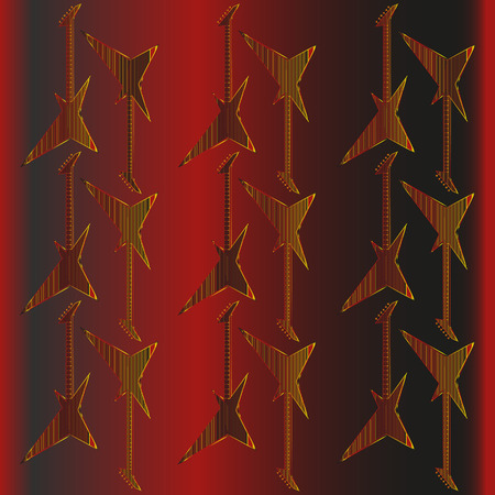 guitar, electric guitar, background, colorのイラスト素材