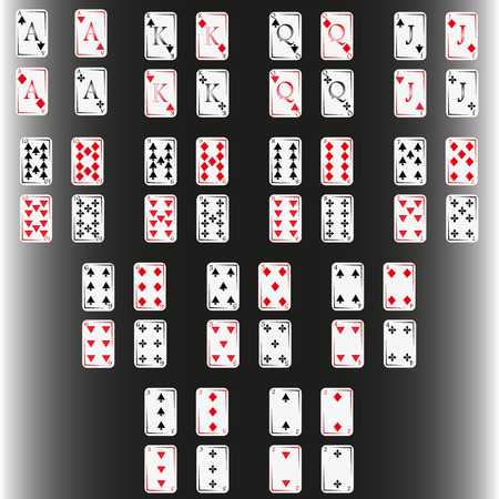 card poker deckのイラスト素材